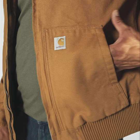 Loose Fit Washed Duck Insulated Active Jac - Image 3