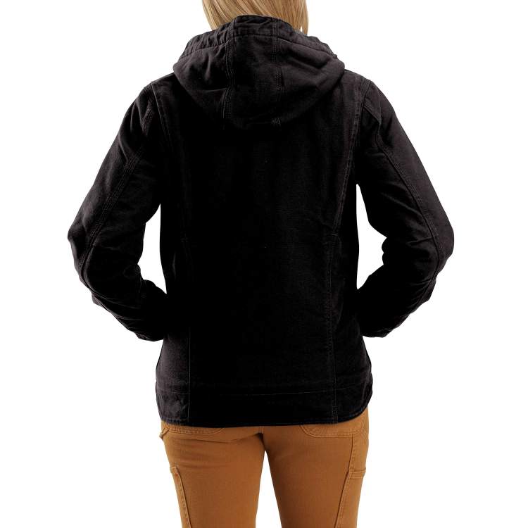 Loose Fit Washed Duck Sherpa Lined Jacket - Image 3