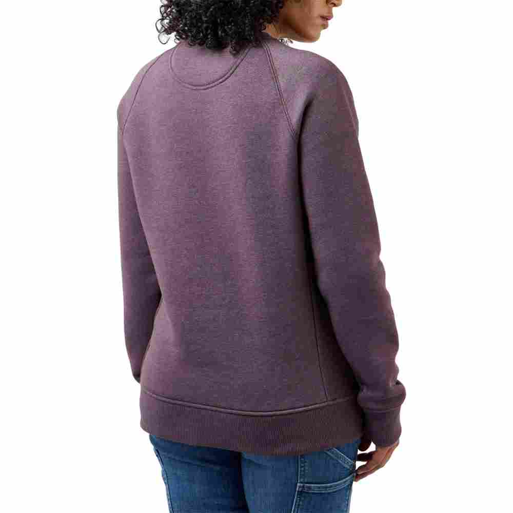 Relaxed Fit Midweight Crewneck Block Logo Sleeve Graphic Sweatshirt - Image 3