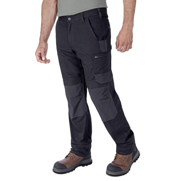 Relaxed Straight Steel Rugged Flex? Ripstop Double-Front Cargo Dungaree - Image 7
