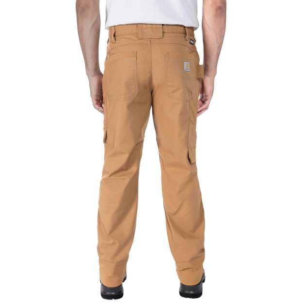 Relaxed Straight Steel Rugged Flex? Ripstop Double-Front Cargo Dungaree - Image 3