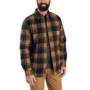 Relaxed Fit Heavyweight Flannel Sherpa-Lined Shirt Jac