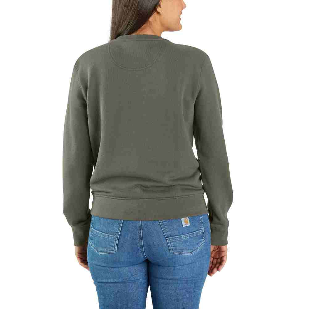 Relaxed Fit Midweight French Terry Crewneck Sweatshirt - Image 6