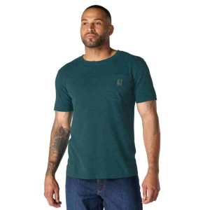 Relaxed Fit Lightweight Short Sleeve Garment Dye Pocket T-Shirt