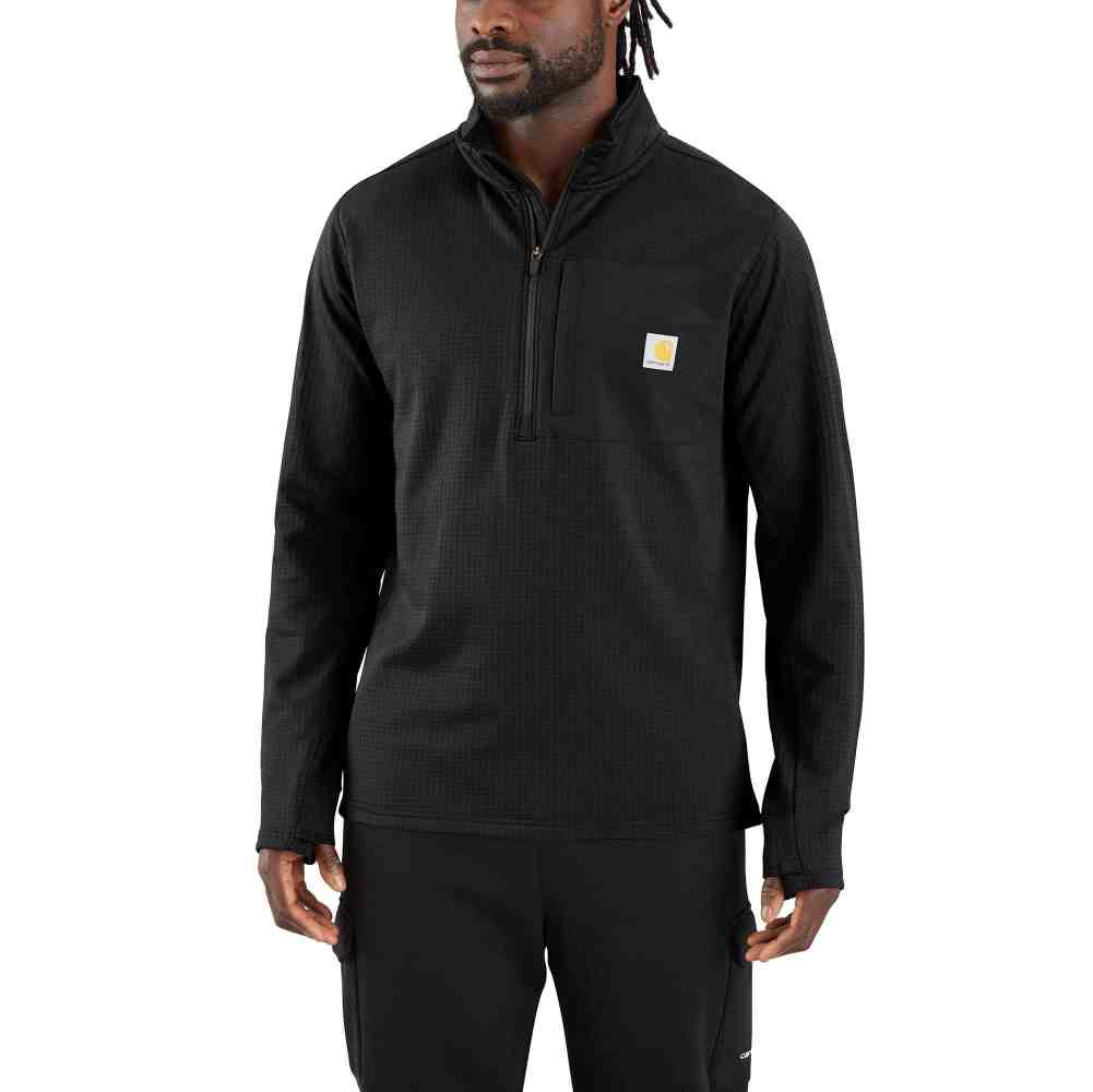 Carhartt Force Relaxed Fit Mock Neck Half-Zip T-Shirt