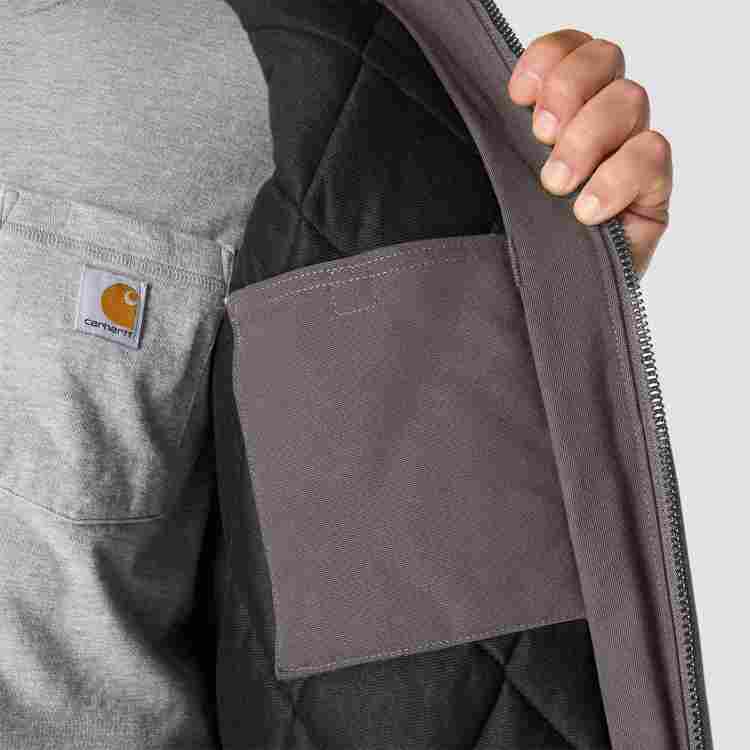 J140 Loose Fit Firm Duck Insulated Flannel-Lined Active Jac - Image 5