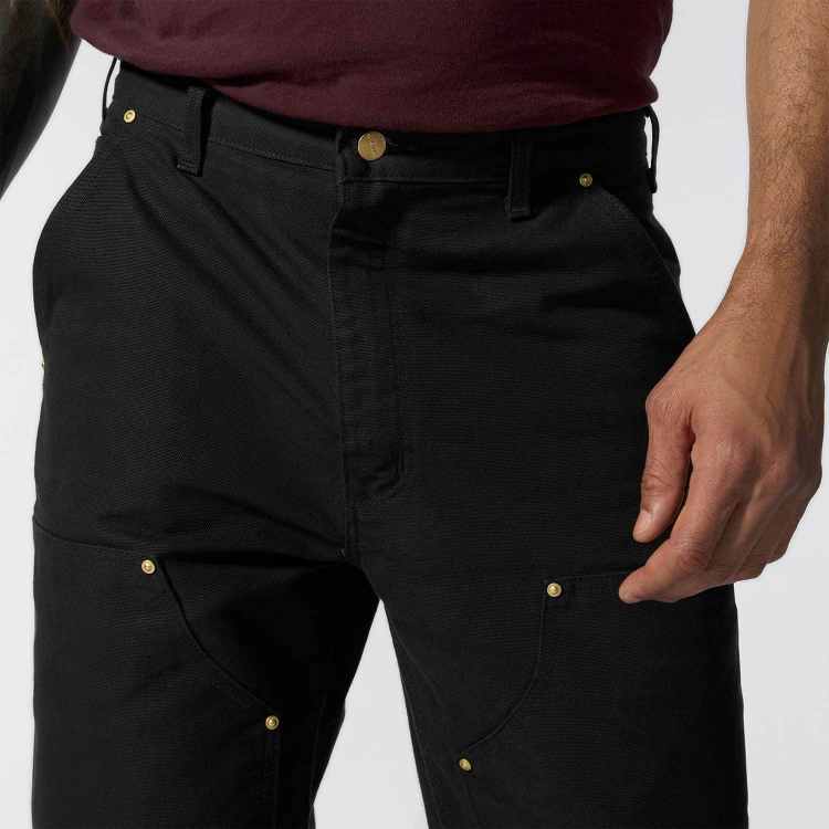 B01 Loose Straight Firm Duck Double Front Dungaree - Image 4