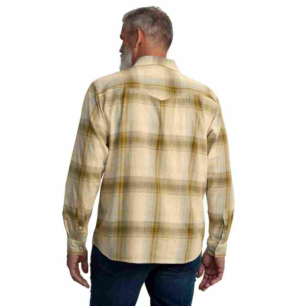 Montana Rugged Flex Relaxed Fit Lightweight Long-Sleeve Snap-Front Plaid Shirt - Image 3