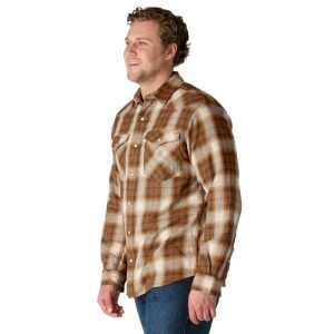 Montana Rugged Flex? Relaxed Fit Lightweight Long-Sleeve Snap-Front Plaid Shirt
