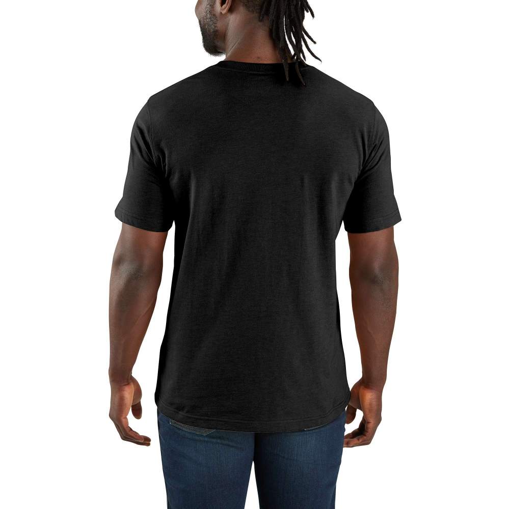 Relaxed Fit Lightweight Short-Sleeve Pocket Script Graphic T-Shirt - Image 3