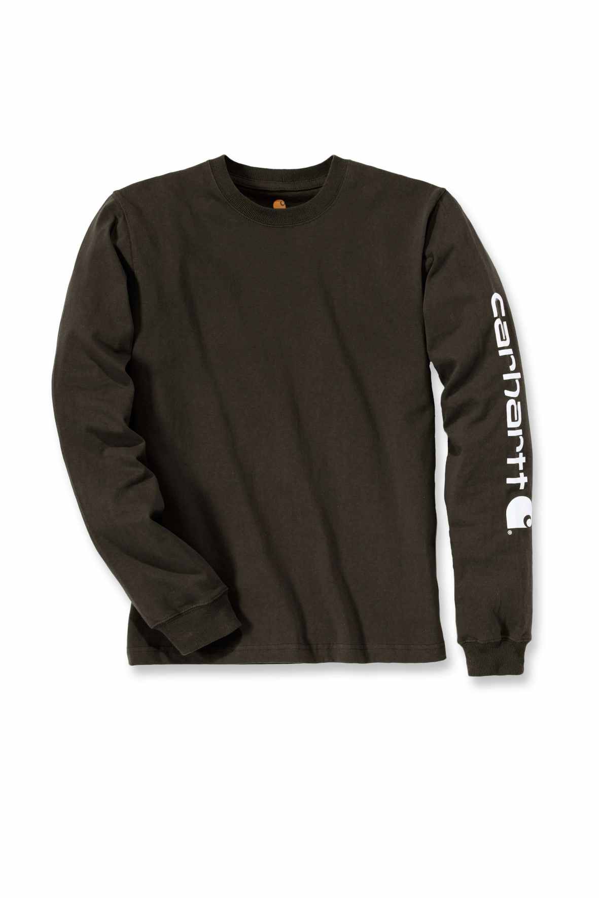 Relaxed Fit Heavyweight Long-Sleeve Logo Sleeve Graphic T-Shirt - Image 5