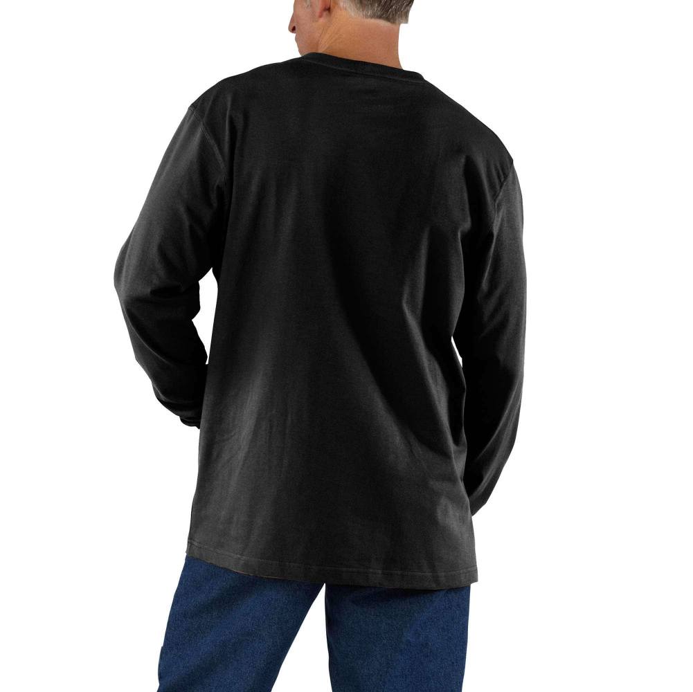 LOOSE FIT HEAVYWEIGHT LONG-SLEEVE POCKET T-SHIRT - Image 4