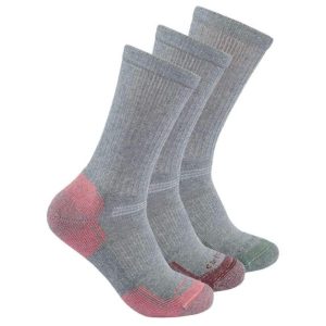 Midweight Cotton Blend Crew Sock 3 Pair